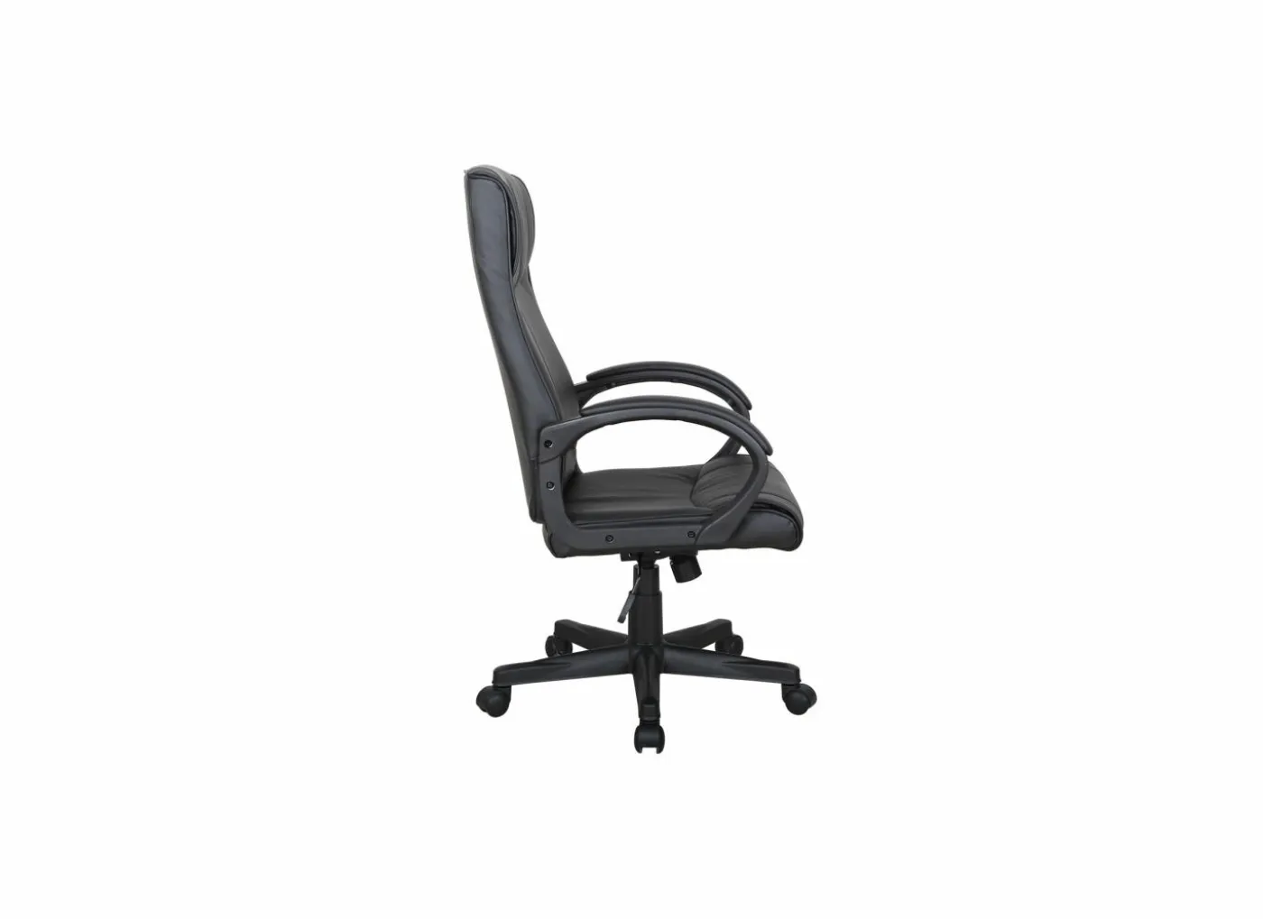 Bureaustoel Kravitz 60x65x111cm - lederlook - zwart