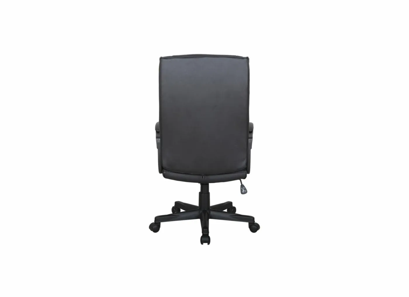 Bureaustoel Kravitz 60x65x111cm - lederlook - zwart