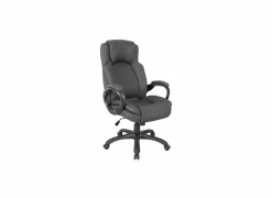 Bureaustoel Luka 67x75x126cm - lederlook - antraciet