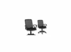 Bureaustoel Mosquito 56x47x99cm - stof - zwart