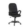 Bureaustoel Njet 68x74x115cm - lederlook - zwart