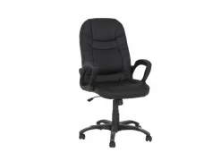 Bureaustoel Njet 68x74x115cm - lederlook - zwart
