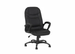 Bureaustoel Njet 68x74x115cm - lederlook - zwart