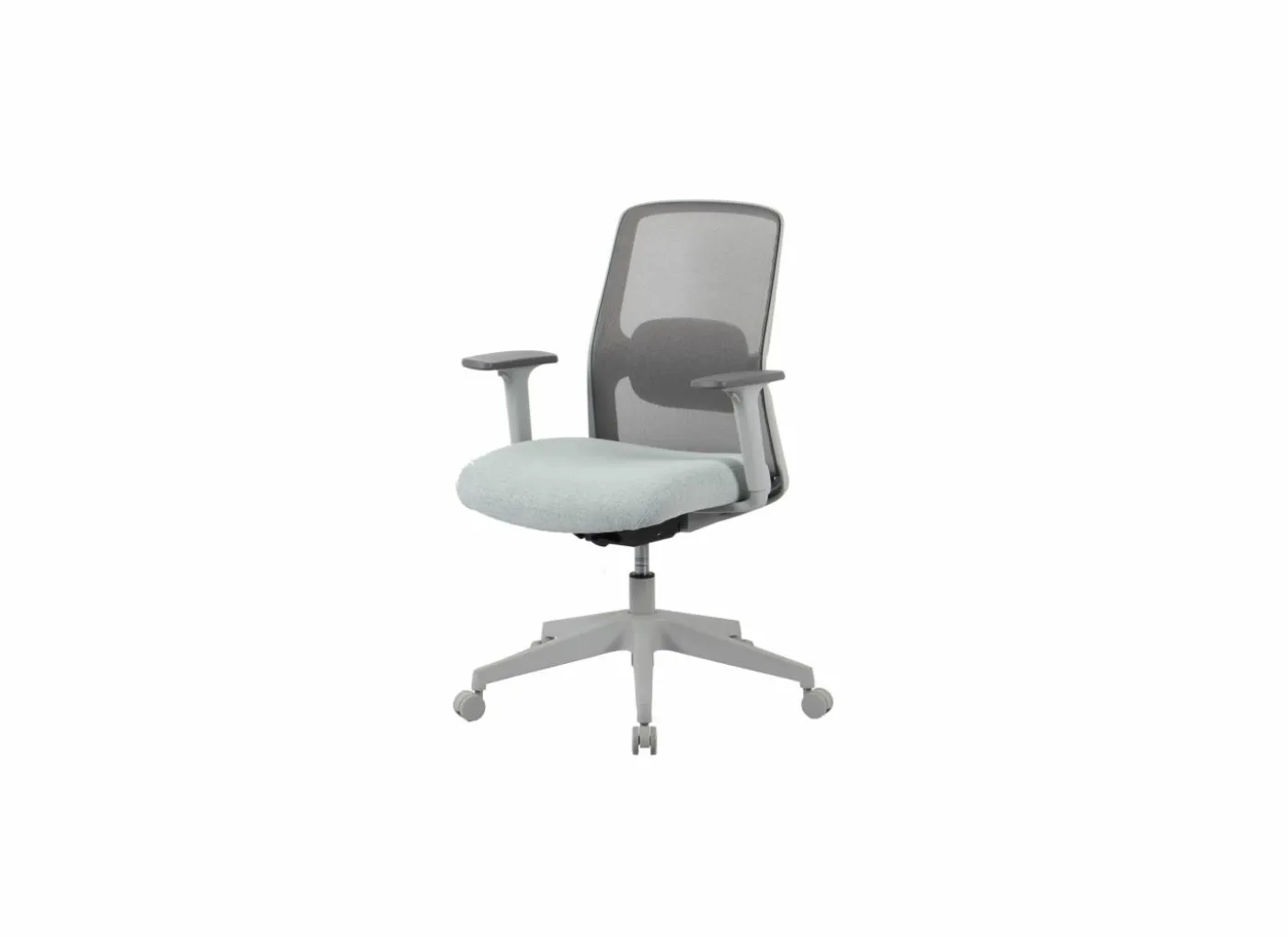 Bureaustoel Office 64x57,5x91cm - stof - grijs