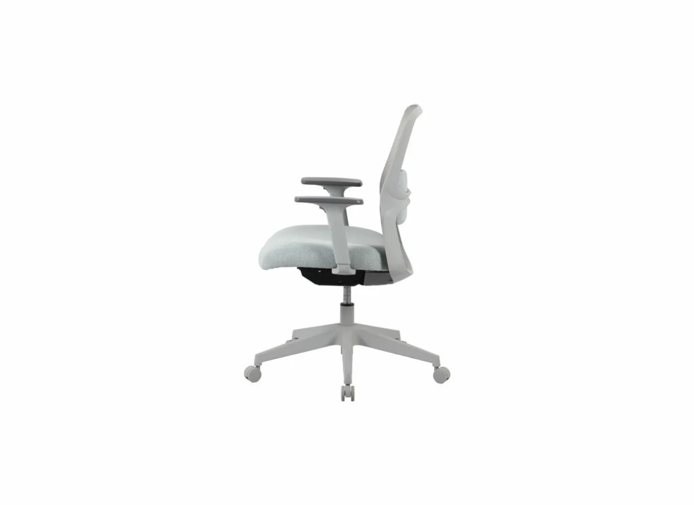 Bureaustoel Office 64x57,5x91cm - stof - grijs