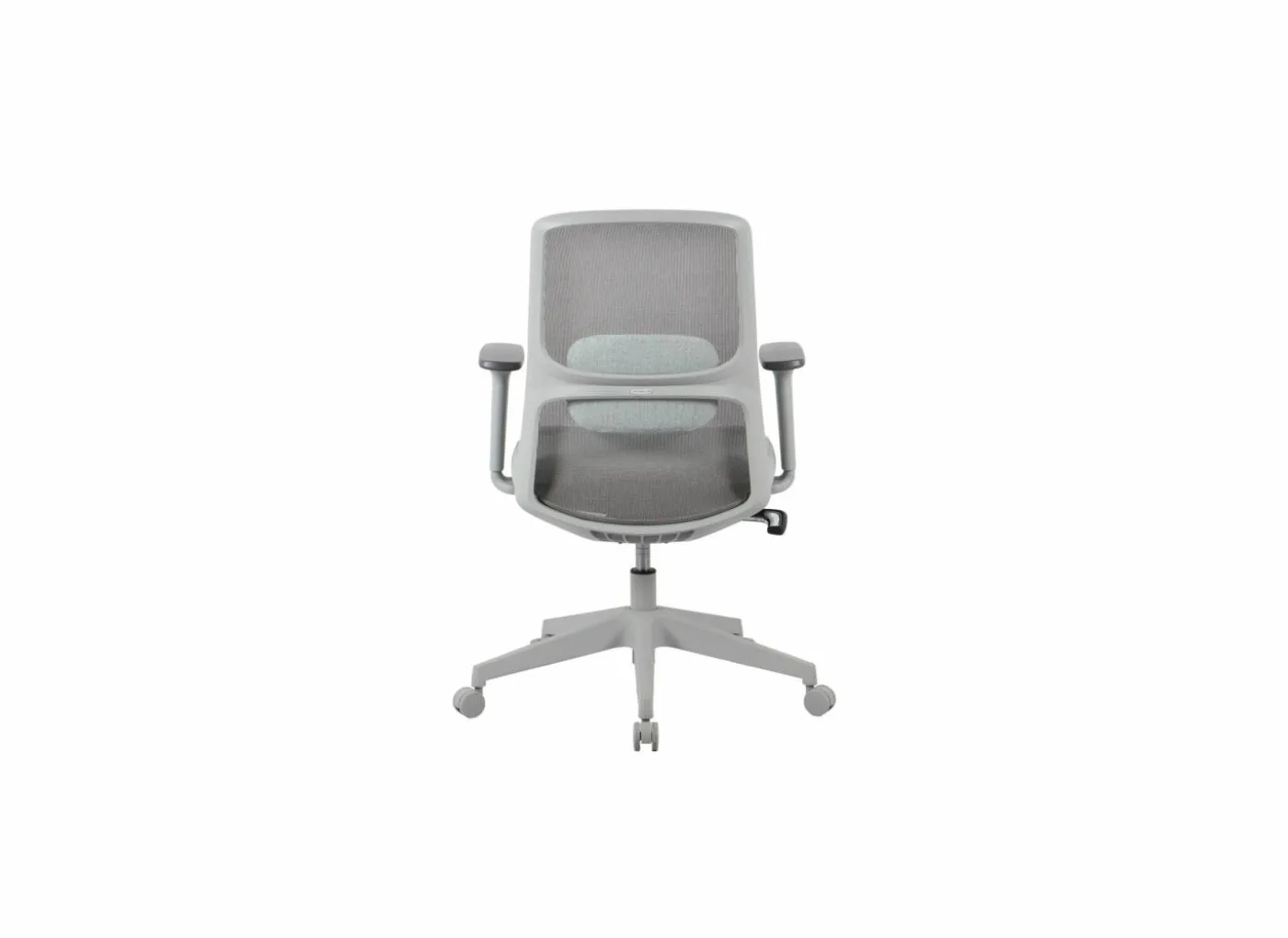 Bureaustoel Office 64x57,5x91cm - stof - grijs