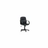 Bureaustoel Putsch 58x62x100cm - lederlook - zwart
