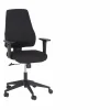 Bureaustoel Rubino 63x67,5x102cm - stof - zwart