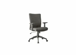 Bureaustoel Sean 60x56,5x94cm - stof - donkergrijs