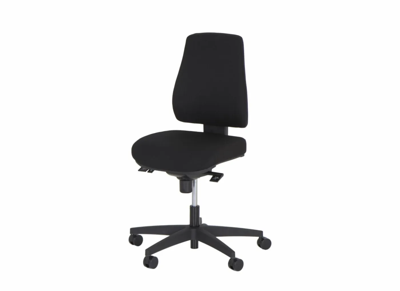 Bureaustoel Sigmund 47x49x107cm - stof - zwart
