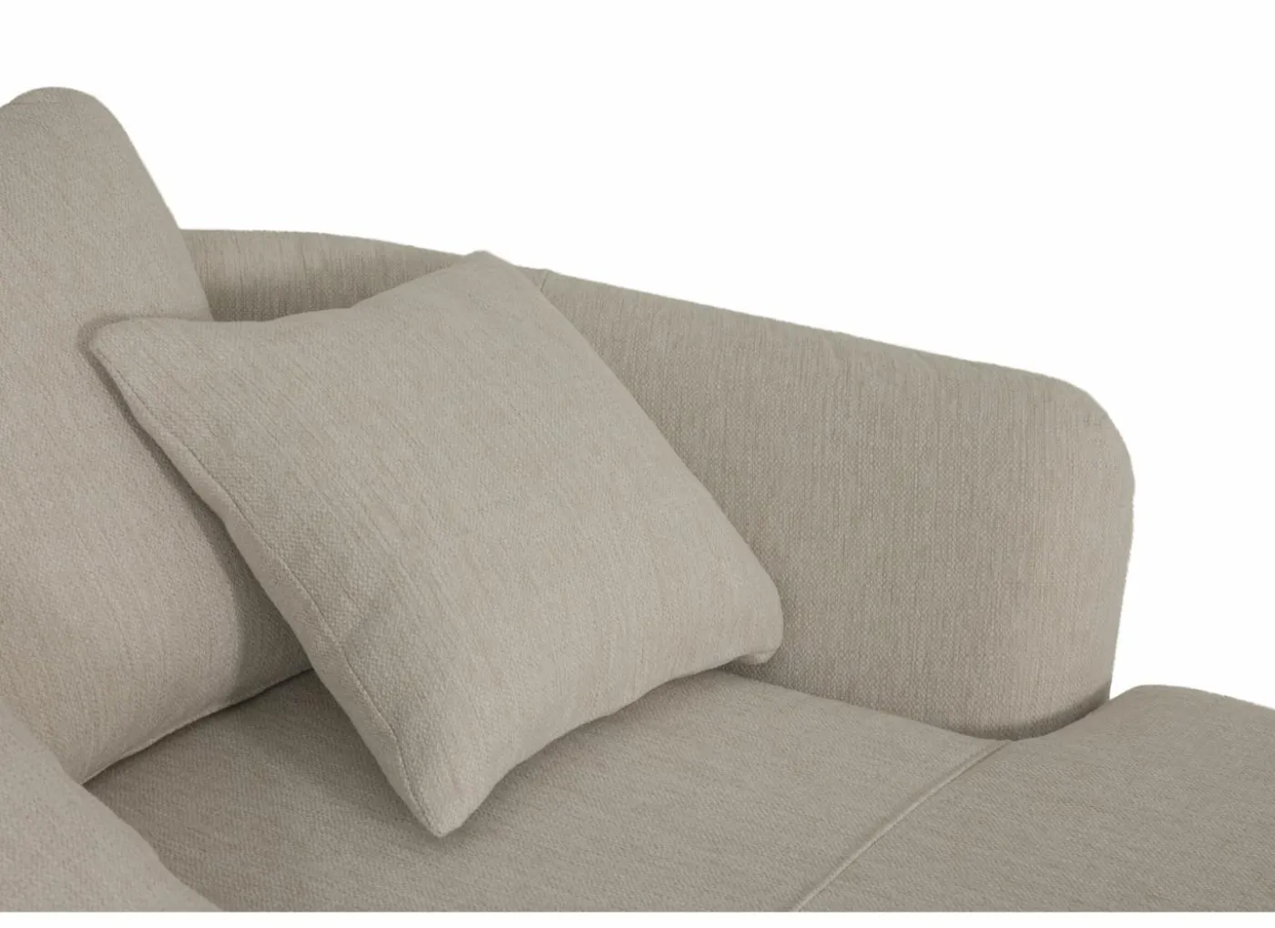 Chaise longue Isla 145x170x71cm - stof - ecru