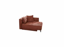 Chaise longue Rex Recamière 155x95x81cm - stof - roest met bedfunctie
