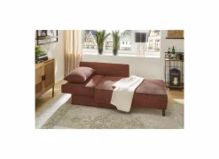 Chaise longue Rex Recamière  155x95x81cm - stof - roest met bedfunctie