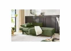 Chaise longue Rex Recamière  155x95x81cm - stof - groen met bedfunctie