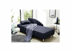Chaise longue Roy Recamière 149x90cm - stof - blauw met bedfunctie