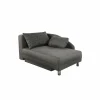 Chaise longue Roy Recamière 149x90cm - stof - taupe met bedfunctie