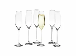 Champagneglas Cuvee 21cl - glas - transparant set van 6