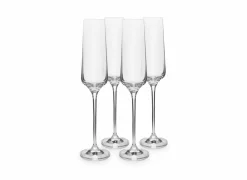 Champagneglas Mystique 19cl - glas - transparant set van 4