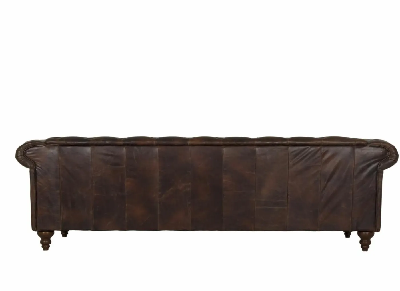 Chesterfield Stanley 4-zit - leder - bruin