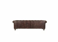 Chesterfield Stanley 4-zit - leder - bruin
