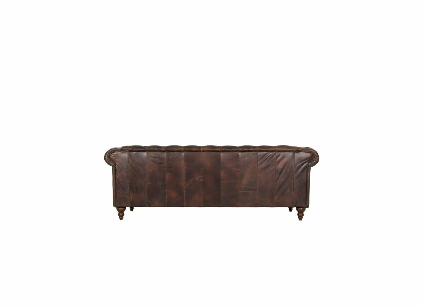 Chesterfield Stanley 3-zit - leder - bruin
