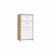 Commode Best Chest 40x30x78cm - decor - artisanale eik & wit