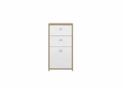Commode Best Chest 40x30x78cm - decor - artisanale eik & wit