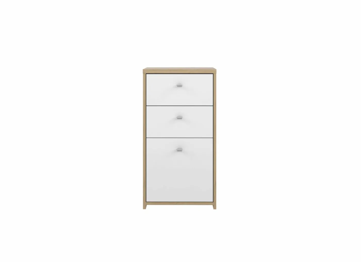 Commode Best Chest 40x30x78cm - decor - artisanale eik & wit