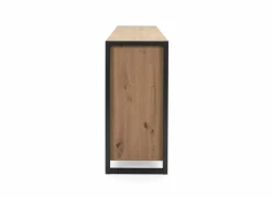 Commode Denver 160cm - decor - artisanale eik & anthraciet
