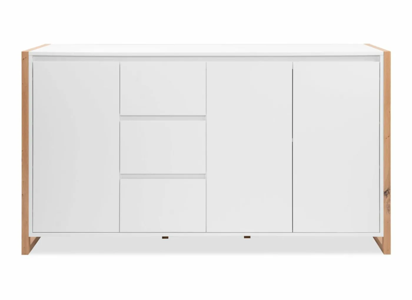 Commode Denver 160x40x88cm - decor - wit & artisanale eik