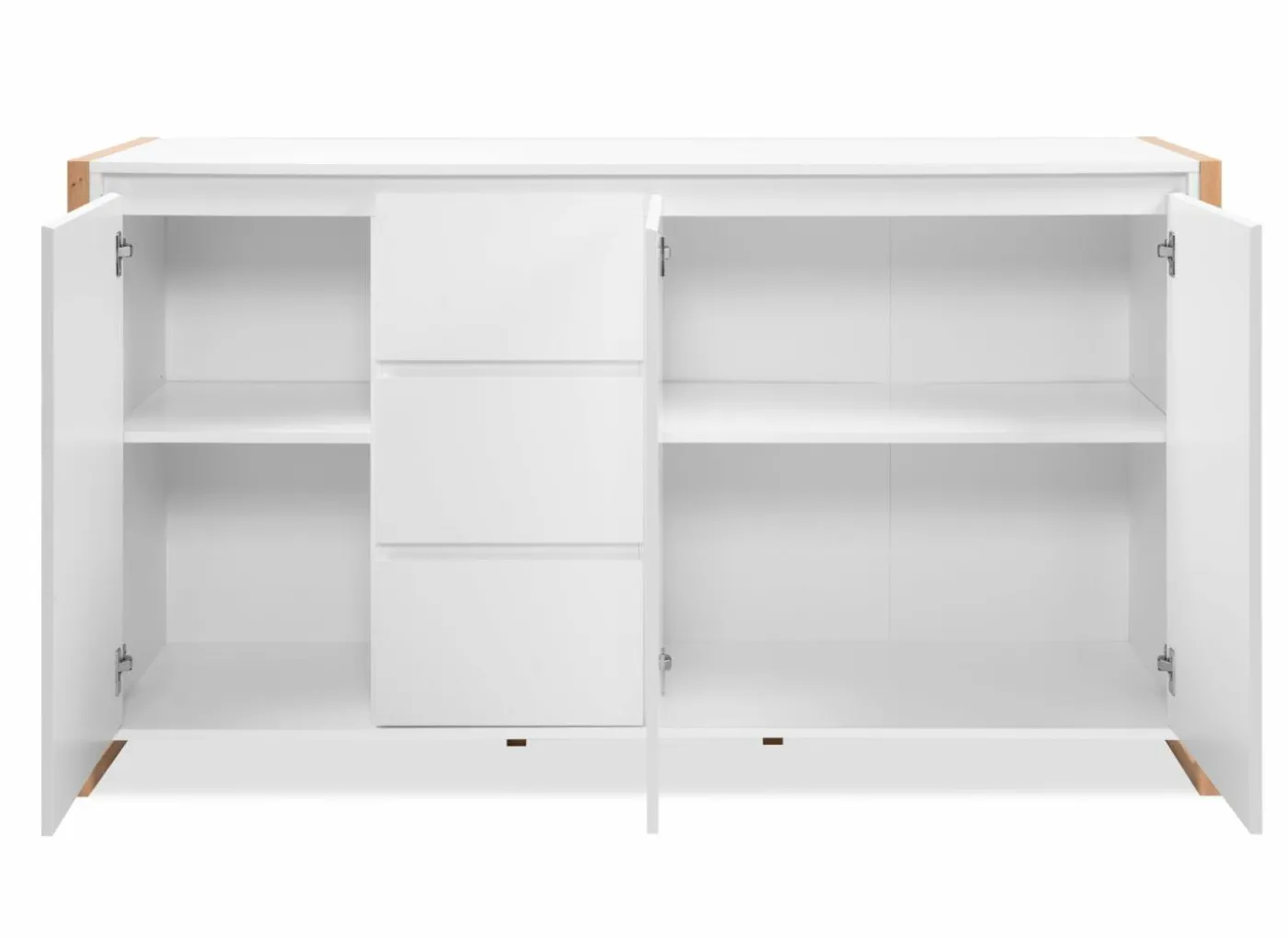 Commode Denver 160x40x88cm - decor - wit & artisanale eik