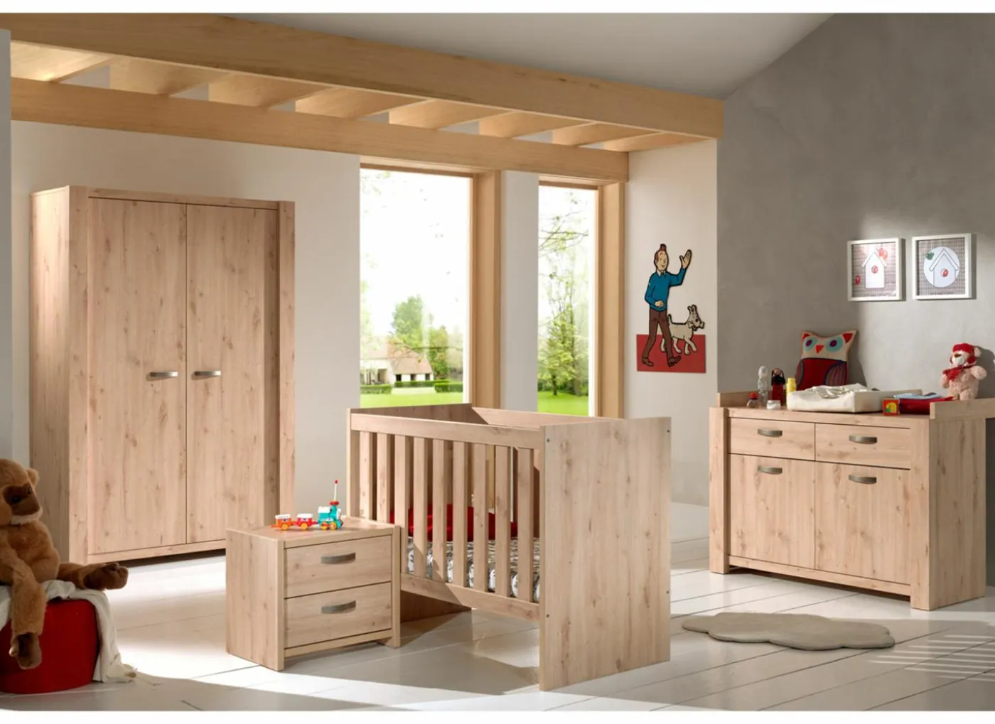 Commode incl luiertafel Amalia 134x51x89cm