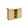 Commode incl luiertafel Lina 136x76x97cm - decor - artisanale eik