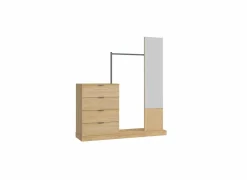 Commode Magic 145x40x165cm - melamine - naturel