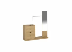 Commode Magic 145x40x165cm - melamine - naturel