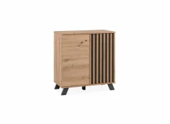 Commode Medan 80x40x85cm - melamine - artisanale eik