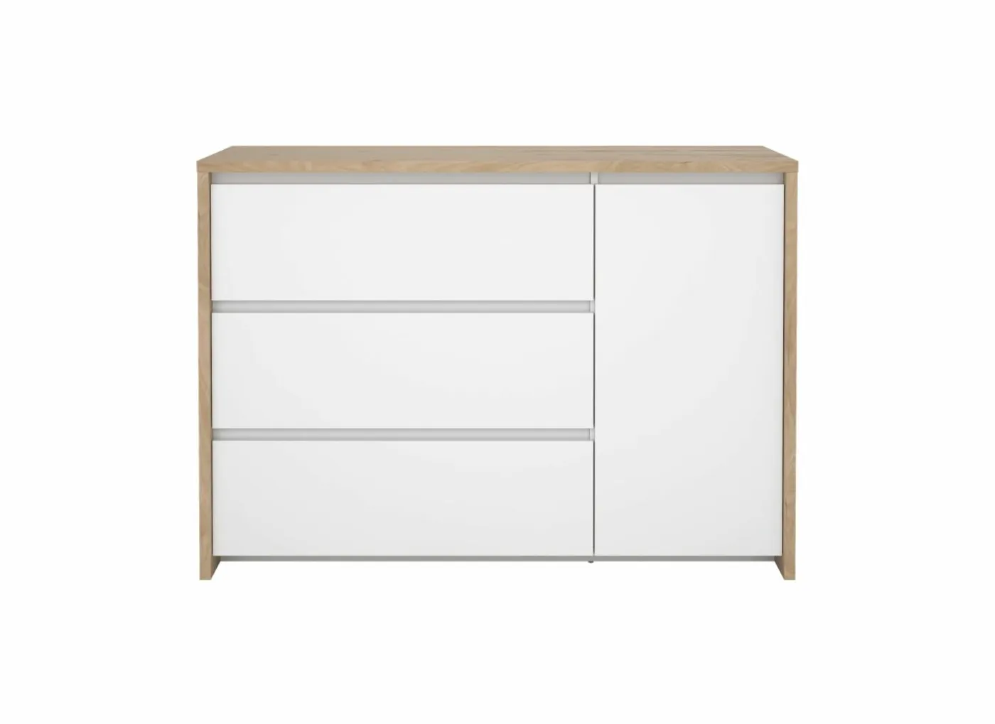 Commode Next 119x48x84cm - decor - wit/jackson hickory