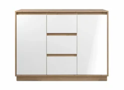 Commode Phoenix 117cm - decor - artisanale eik & wit
