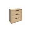 Commode Tessa 90x44x89cm - melamine - zand eik