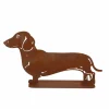 Deco Teckel H30,6cm - staal - roest