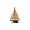 Deco Zeilboot H94cm - paulownia massief - naturel