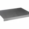 Deegplank 50x40cm - roestvrij staal - grijs