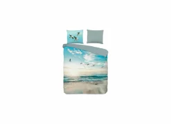 Dekbedovertrek Brisa 200x220cm - katoen - aqua