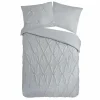 Dekbedovertrek Luxe 240x220cm - microvezel - zilver