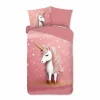 Dekbedovertrek Sparkles 140x220cm - microvezel - roze