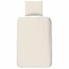 Dekbedovertrek 140x220cm - katoen - zand