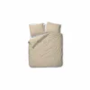 Dekbedovertrek 260x220/240cm - percale katoen - geel