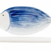 Dessertbord Coral 43x19,7cm - porselein - wit & blauw