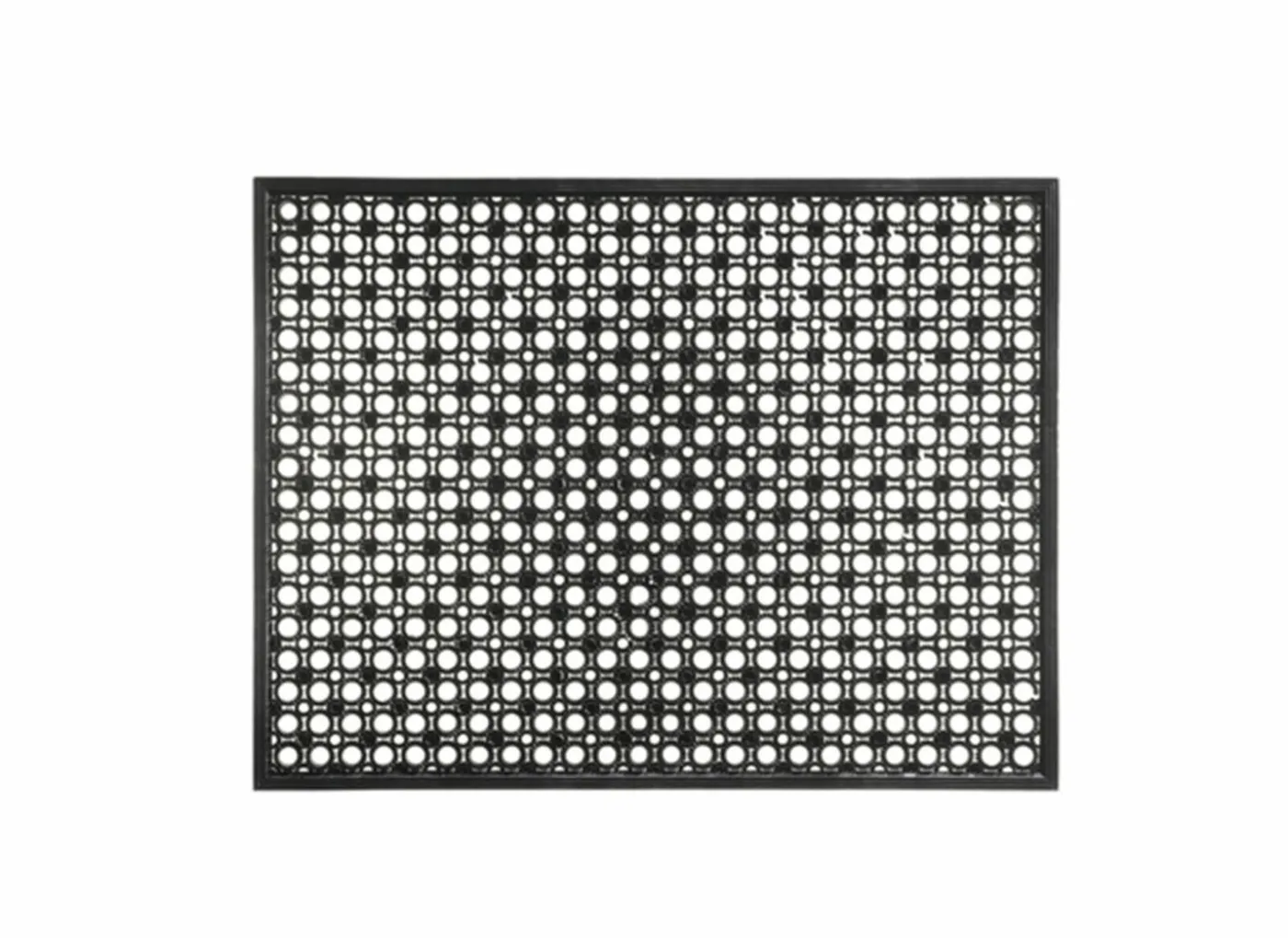 Deurmat Lizzy 48x62cm - vinyl - zwart