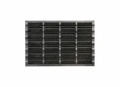 Deurmat Mudbuster 45x75cm - kokos - zwart